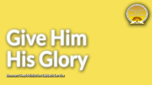 Give Him His Glory Service Preview