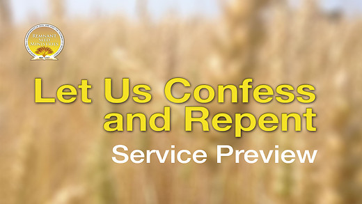 Let Us Confess and Repent Service Preview