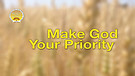 Make God Your Priority 