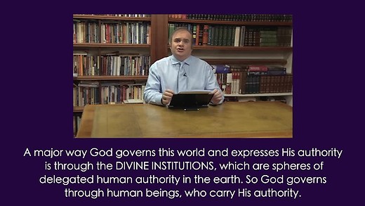 The Divine Institutions and the spirit of lawlessness (1)
