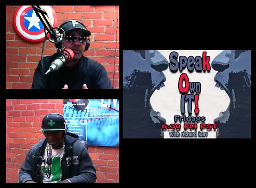 Chuck D of Public Enemy on Speak Own It! w' Richard Karr Pt 1 LATL