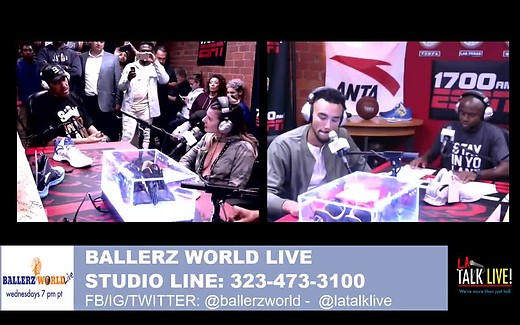 Lavar Ball of Bigballerbrand on Ballerz World Live Pt 2 LATL