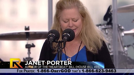 Janet Porter Prays For Life At The Return In DC