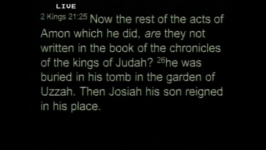 2 Kings 21 - 2 Chronicles 33 - Amon and Josiah