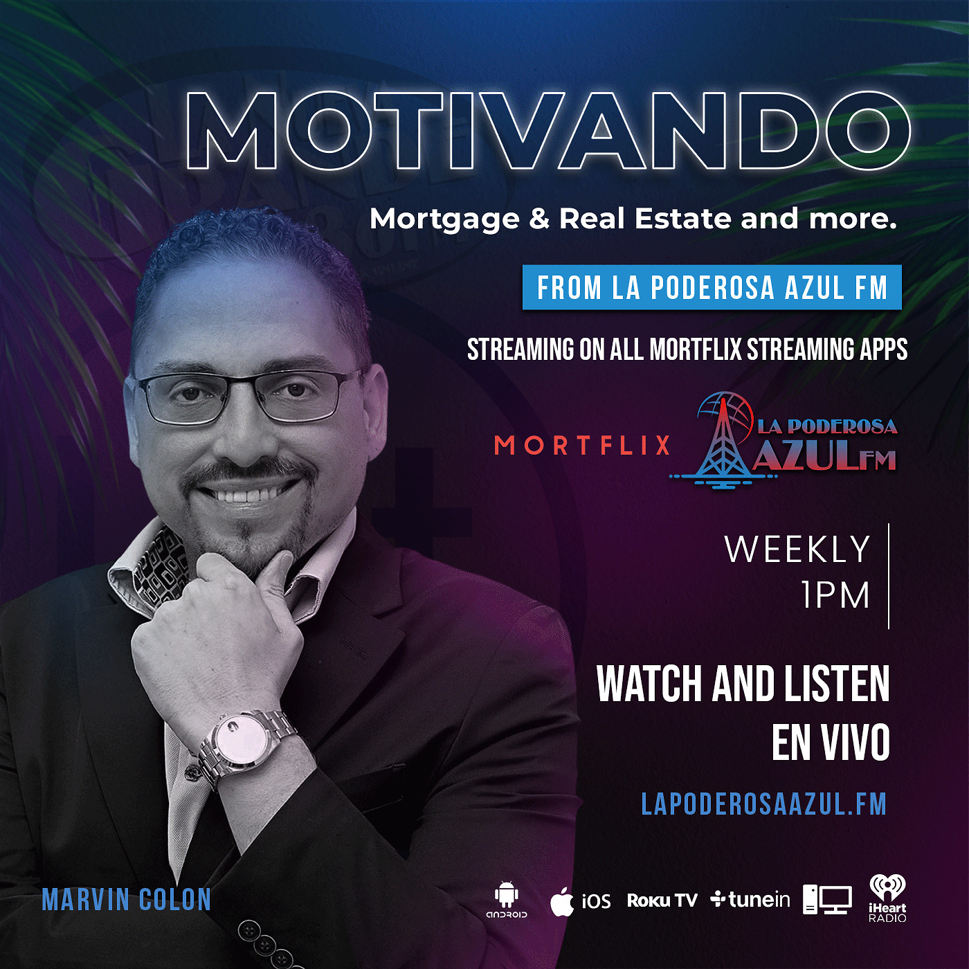 Motivando con Marvin Colon Radio Show. Live on La Voz 1440AM Radio Station